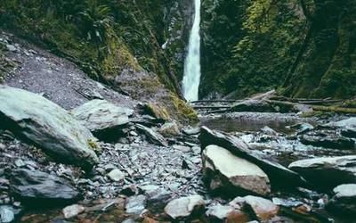 People gathered for a worship night with candles